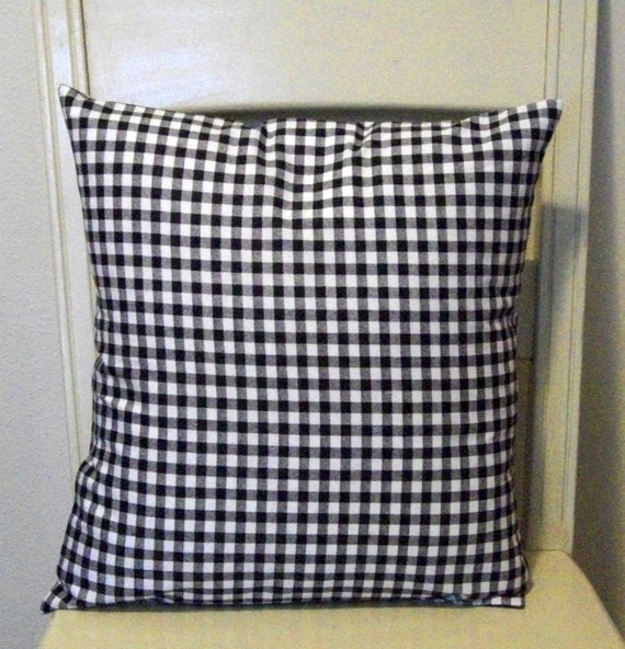 Items similar to Black and White Check / Gingham Pillow Slip Cover