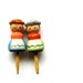 Pair of Wood Cake Topper Candleholders