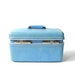 Sky Blue Train Case Sears Courier made by Samsonite