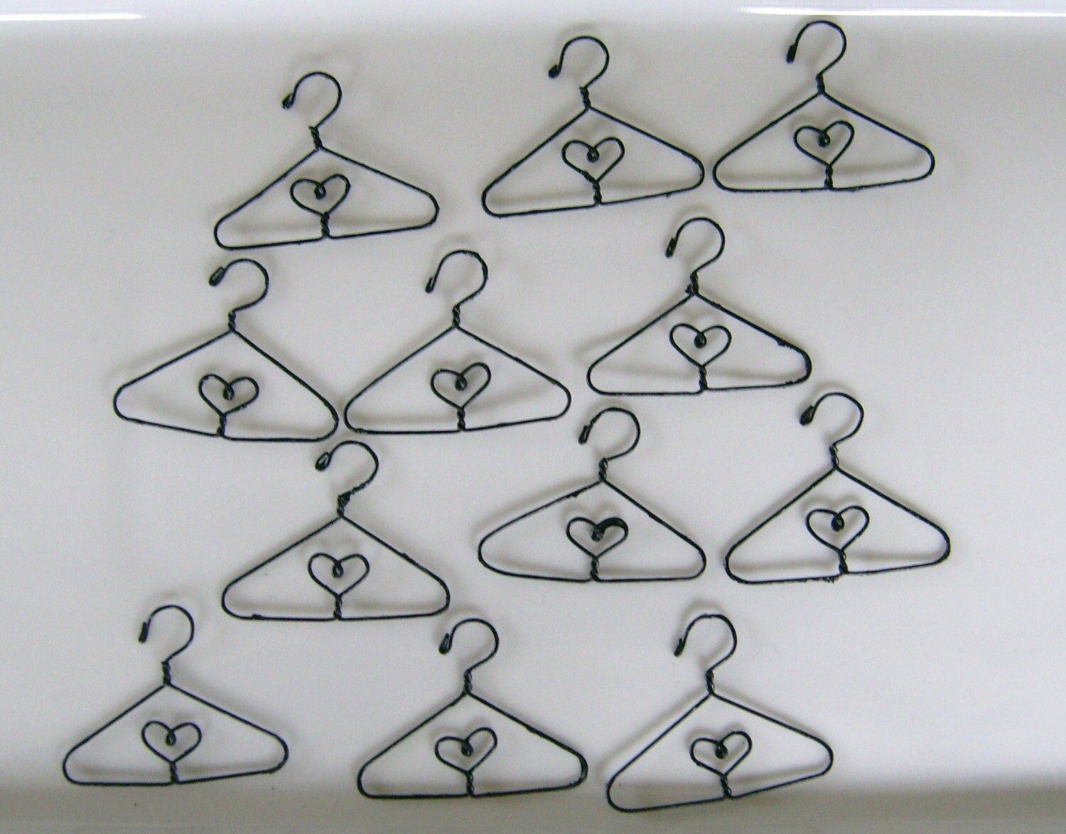 Miniature Metal Doll Hangers 1 dozen by marybethhale on Etsy