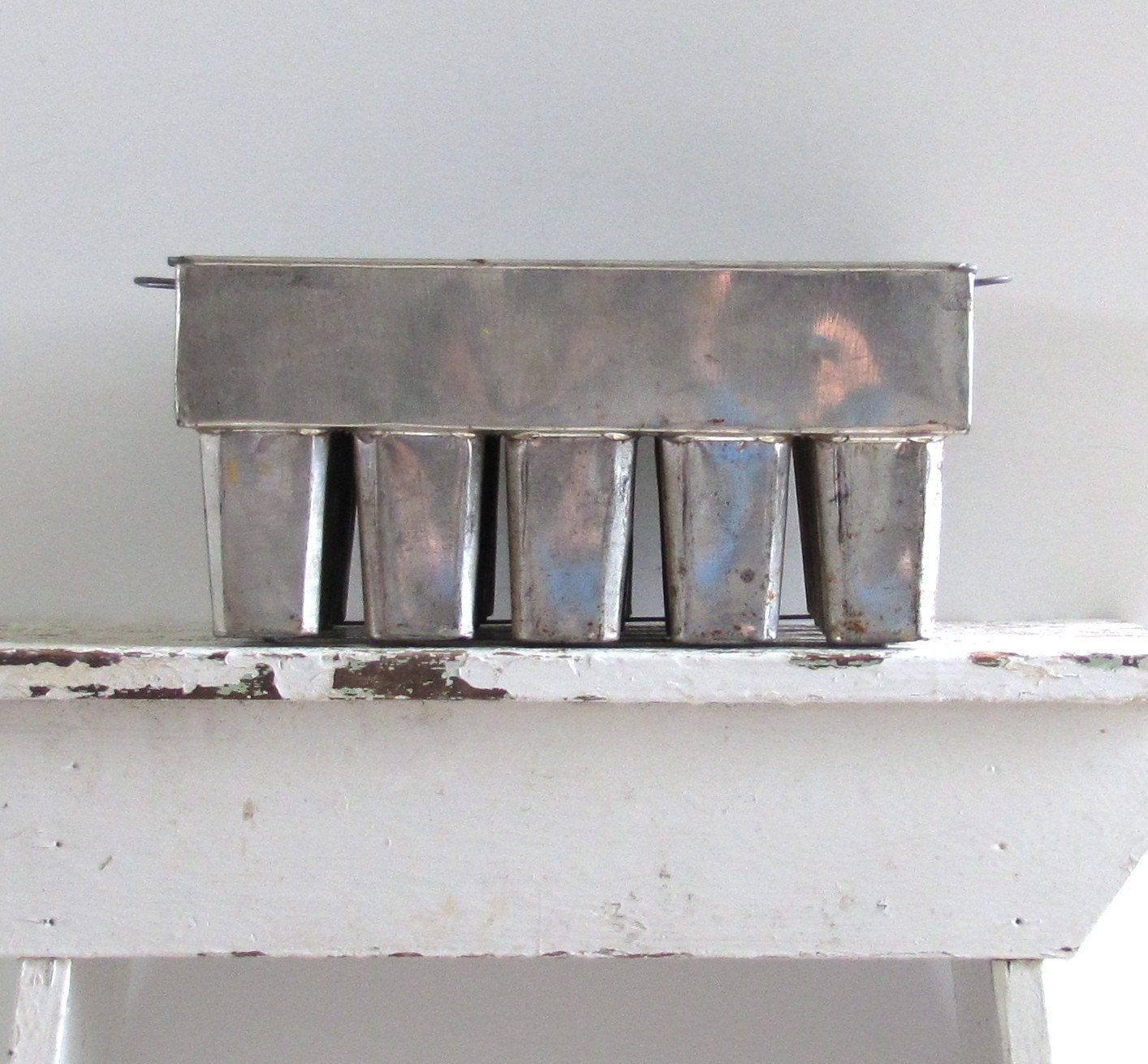 Vintage 1960s Industrial Metal Popsicle Mold