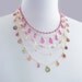 RESERVED for D - Pink Sapphire Statement Necklace with Watermelon Tourmaline, Scapolite, and Quartz
