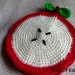 Crochet Coin Purse with Zipper-Half of my apple