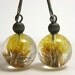 Vintage Earrings with yellow flowers