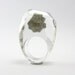 Clear resin ring with pyrite