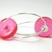 ALCEE pink earrings, Resin Earrings, Geometric Earrings