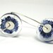 Alcee Azurite, resin earrings with azurite