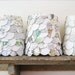 Paper lampshade, chandelier shade, made out of upcycled storybooks
