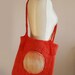 Orange Sunset Messenger Shoulder Felted Bag -- Hand felted wool -- OOAK -- Wearable Art