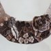 Frida Kahlo inspired Latte Meadow -- Felted Neck Piece -- made from wool