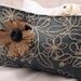 Blue Denim Flowers Clutch Bag by Lolos.