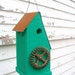 Rustic Upcycled Birdhouse Large Decorative Emerald Bird House Garden n Home Decor