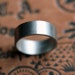 Special listing for Andrew - Palladium mens wedding ring - wide wedding band - custom size - made to order