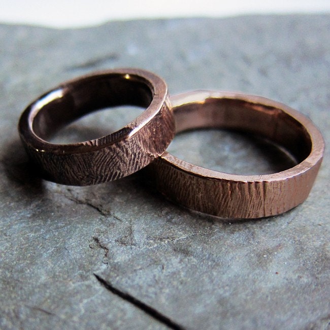 bronze wedding rings