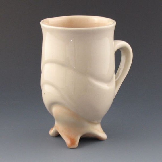 SALE Mug Handmade Pottery Ceramic Unique Modern Sculptural