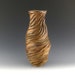 Wood Fired Tall Carved Sculptural Ceramic Pottery Vessel