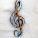 G Clef Made From Recycled Wood