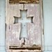 Salvaged Wood Lavender Wall Cross