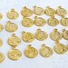 LAST Set - Vintage Gold Plated Astrological Charms (24X) (M815) - 25% discount