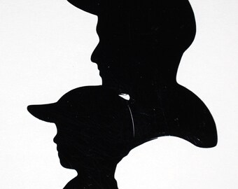 Popular items for dad silhouette on Etsy