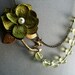 Arden Fabric Flower Necklace (Free matching earrings)-Free shipping-Coupon code (Cybershipping)
