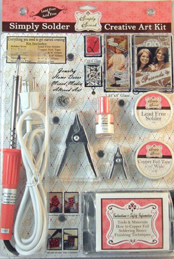 Simply Swank SIMPLY SOLDER CREATIVE ART KIT w/ SOLDERING Pink