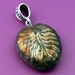 Raku Leaf Pendant