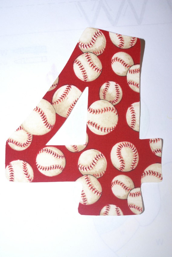 Baseball IronOn Number or Initial jonahbonah