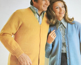 Knitting Patterns The Classic Look Beehive Patons 136 Sweaters Cardigans Men Women Vintage Paper Original NOT a PDF