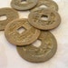 Antique I Ching Coins Vietnamese lot of 4 ETHNIC ELEMENTS Kepeng