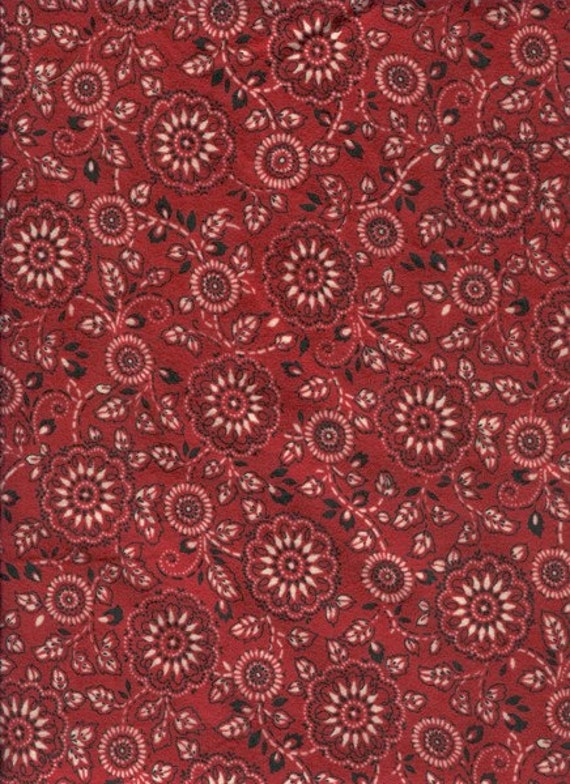 Red Bandana Flannel Fabric Maywood Studios 1 yard