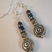 Peacock Spiral Earrings