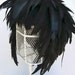 Feather Wig Ebony Iridescent Raven Black Chic Posh Fashion
