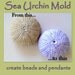 Mold - Whole Sea Urchin - polymer clay or mixed media