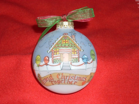 second christmas together keepsake ornament handpainted second christmas together keepsake ornament handpainted