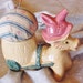 Donkey Ceramic Pincushion, Repurposed, Upcycled Planter