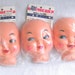 Vintage Doll Faces - Lot of Three - Paramount Novelties