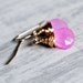 Light Pink Earrings 14kt Gold Filled Gemstones Chalcedony Wire Wrapped