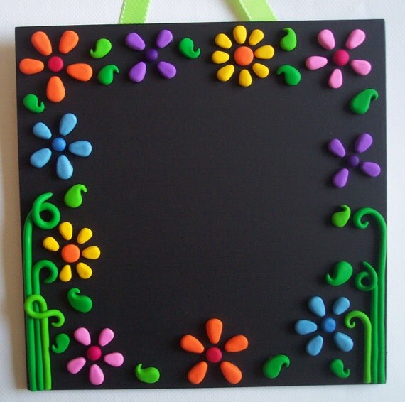 Flower garden chalkboard