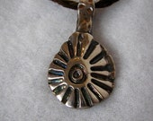 Supernova - fine silver pendant