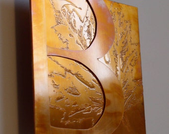 Custom Copper Art Letter, 5 inch