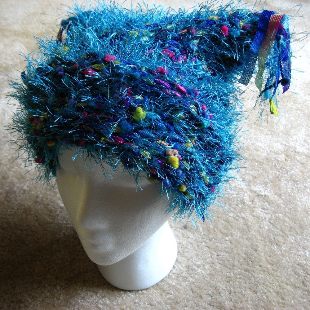 Confetti hat Blue by Polychroia on Etsy