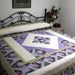 King Bed Quilt Hydrangeas and Raspberries