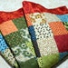 Bed Quilt FLOWER POWER twin double full Patchwork colourful
