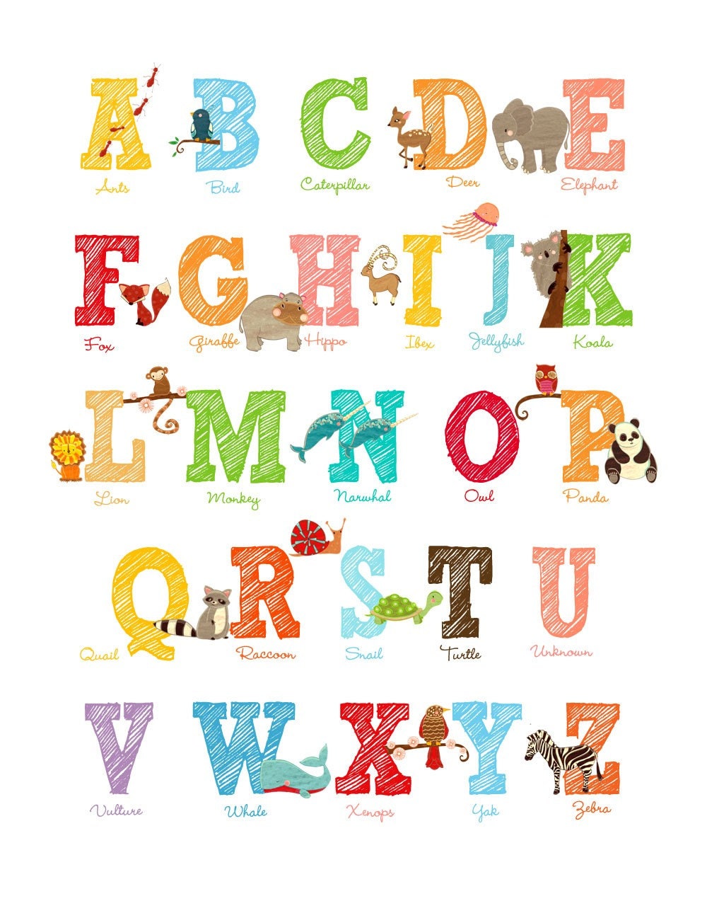 Looking for an alphabet print that I could print on a sheet of paper ...