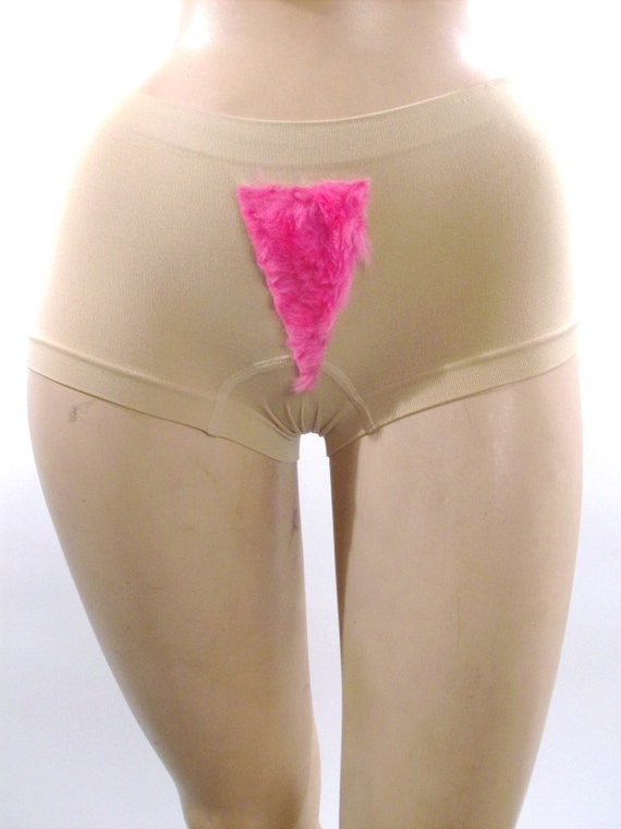 Pubic Hair Panties | fake pubic hair panties pink merkin size medium large Pubic Hair Panties | fake pubic hair panties pink merkin size medium large