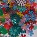 170 Vintage Rainbow Mix Mini Plastic Flowers Lot 2