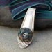Antique Spoon Pendant Boro Glass Lampwork Bead Silverware Jewelry - Endless Forest