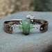 Spoon Bracelet Lampwork Silverware Boro Glass Bead Antique Jewelry - Claddagh