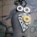Clockwork Owl - Steampunk Owl Necklace - Vintage Upcycled Watch Parts